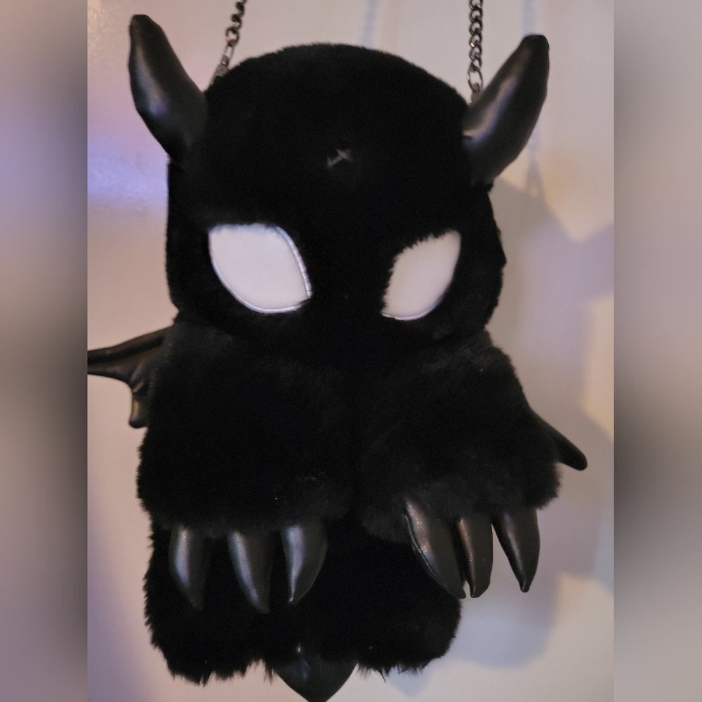 Killstar Black Plush Demon Bag